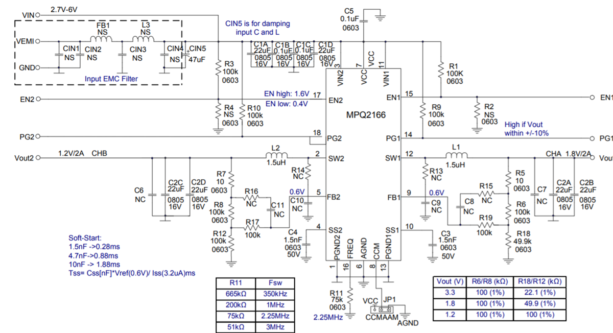 Schematic - Monolithic Power Systems (MPS) EVBL2166-D-00A Evaluation Board